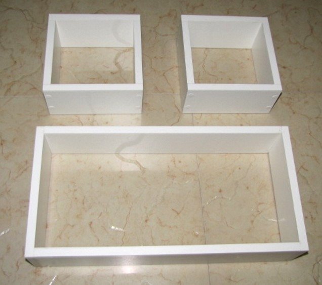 Image of 3 Nichos 50x25 / 20x20 / 20x20 100% Mdf 15mm Alta Qualidade - Somtek